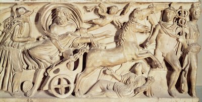 Sarcophagus Depicting the Rape of Proserpine by Roman